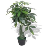 vidaXL Kunst watercacao plant met pot 85 cm groen