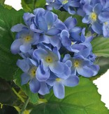 vidaXL Kunst hortensia plant met pot 60 cm blauw