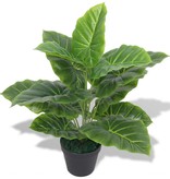 vidaXL Kunst taro plant met pot 45 cm groen