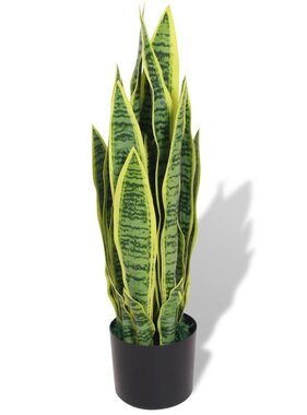 vidaXL Kunst sanseveria plant met pot 65 cm groen