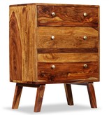 VidaXL Bijzetkast 60x35x76 cm massief sheeshamhout