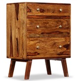 VidaXL Bijzetkast 60x35x76 cm massief sheeshamhout
