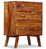 VidaXL Bijzetkast 60x35x76 cm massief sheeshamhout