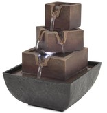 VidaXL Binnenfontein met LED-verlichting polyresin