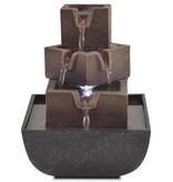 VidaXL Binnenfontein met LED-verlichting polyresin