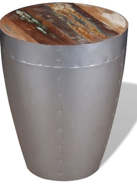 VidaXL Kruk luchtvaartstijl massief gerecycled hout