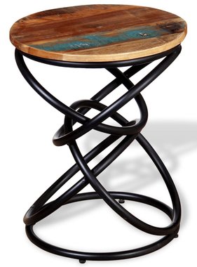 VidaXL Bijzettafel massief gerecycled hout