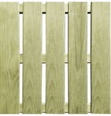 vidaXL 24 st Terrastegels 50x50 cm hout groen