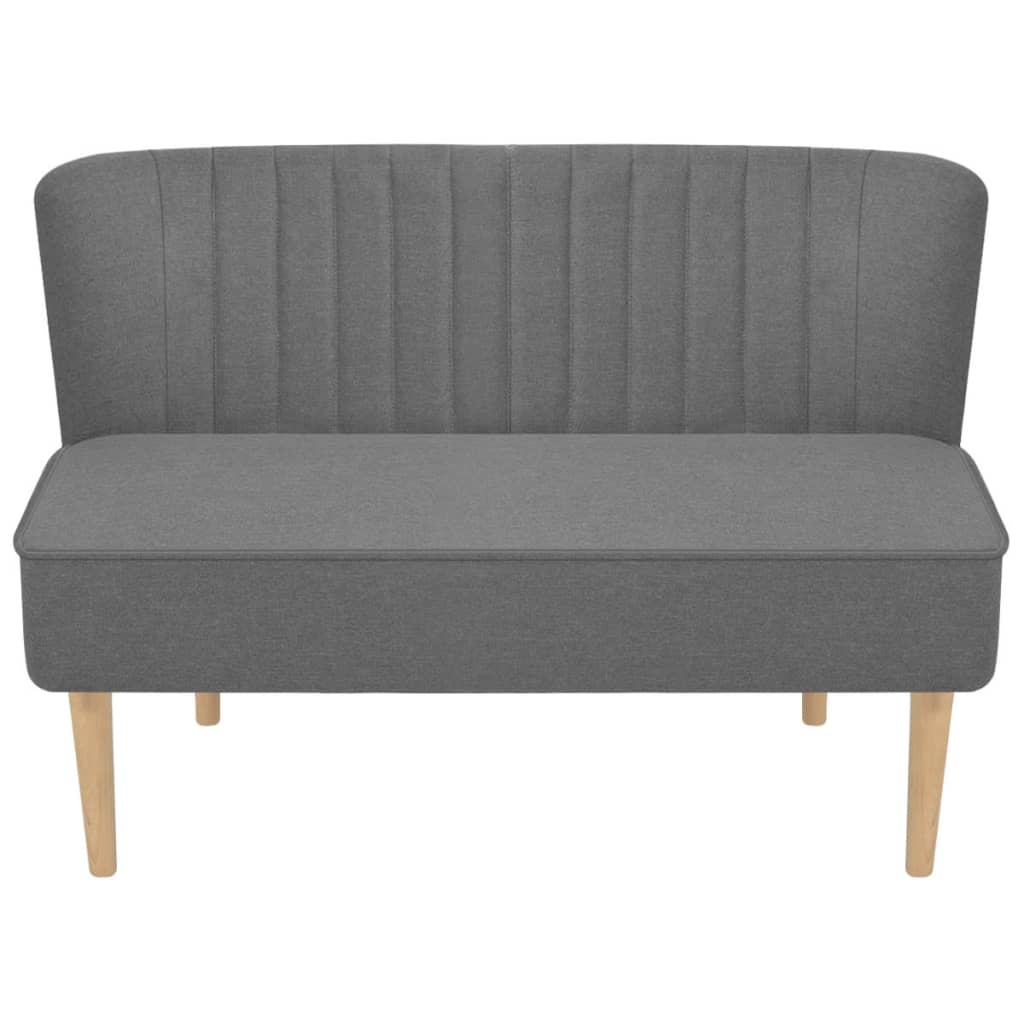 VidaXL Bank 117x55,5x77 cm stof lichtgrijs