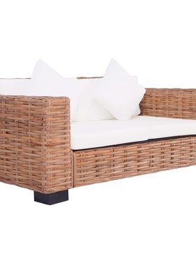 VidaXL Tuinbank 2-zits natuurlijk rattan