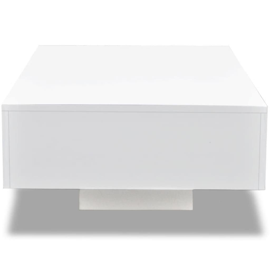 VidaXL Salontafel hoogglans wit