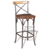 VidaXL Barkruk 45x45x110 cm massief gerecycled hout