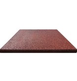 vidaXL Valtegels 18 st 50x50x3 cm rubber rood