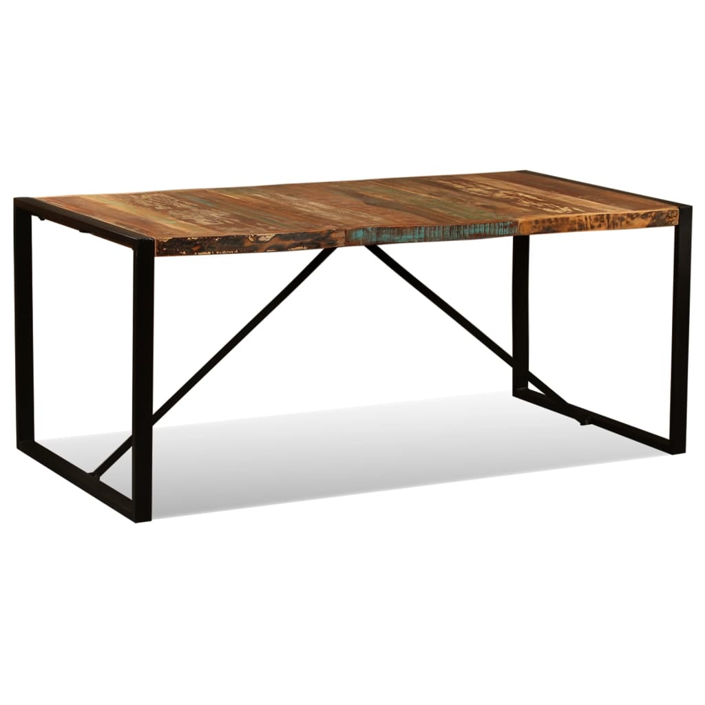 vidaXL Eettafel 180 cm massief gerecycled hout