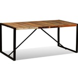 vidaXL Eettafel 180 cm massief gerecycled hout