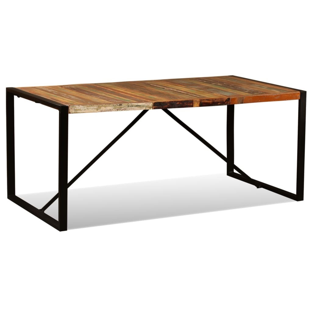 vidaXL Eettafel 180 cm massief gerecycled hout