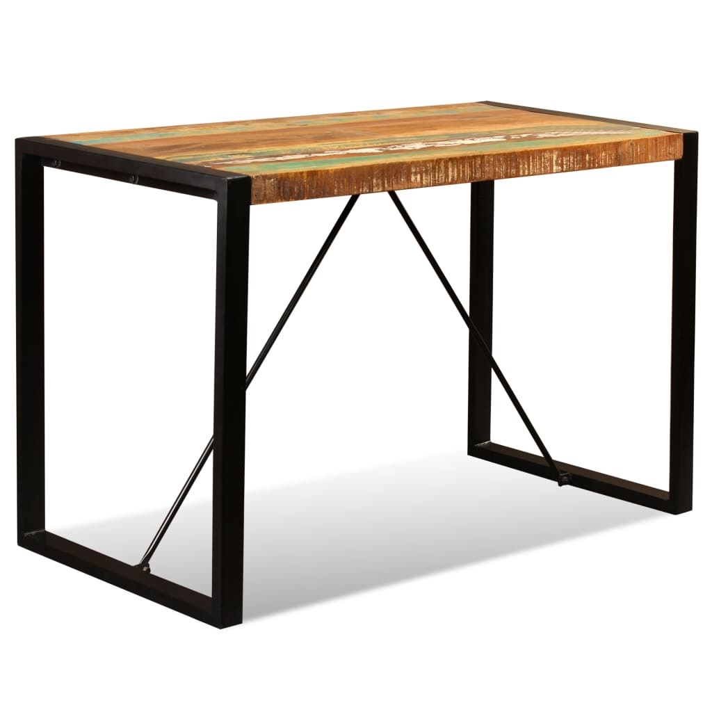 vidaXL Eettafel 120 cm massief gerecycled hout