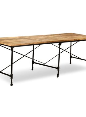 VidaXL Eettafel 240 cm massief mangohout