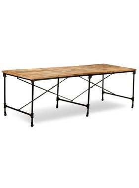 vidaXL Eettafel 240 cm massief mangohout