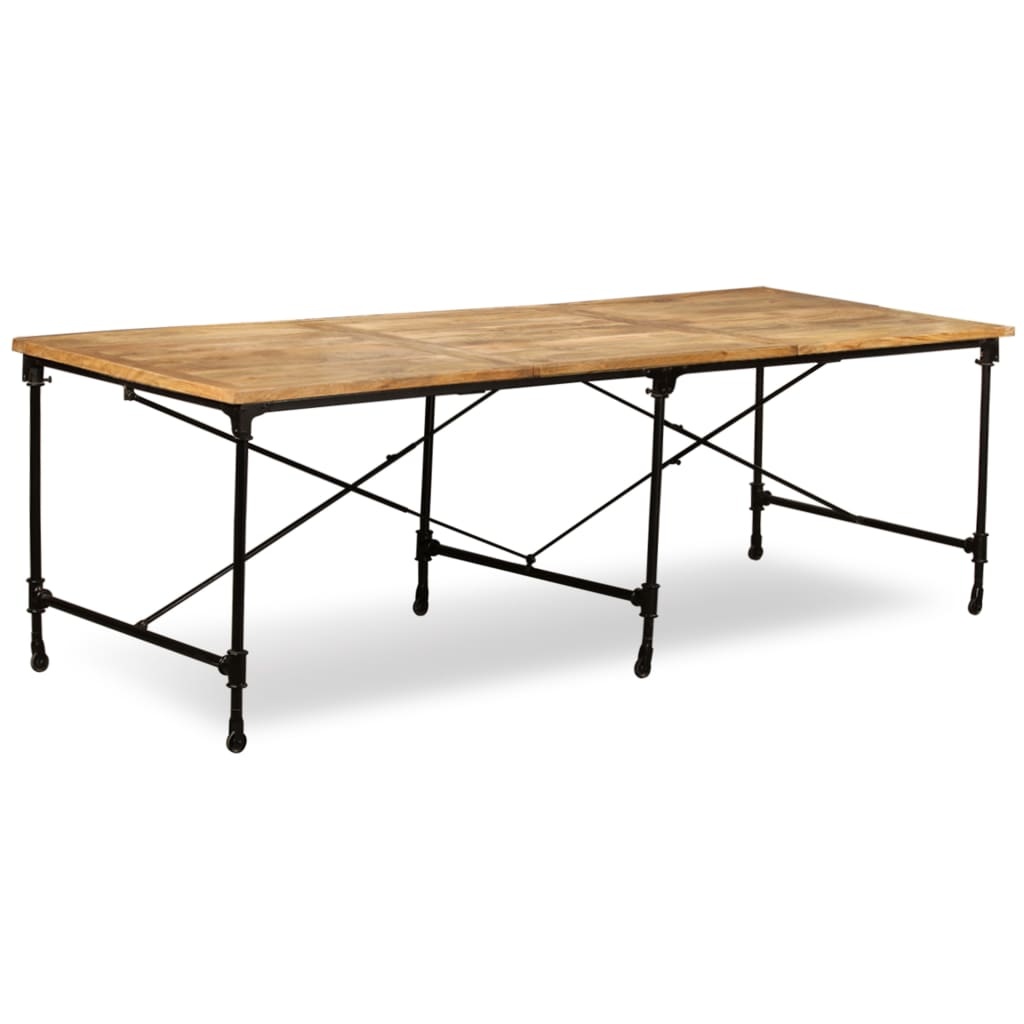 vidaXL Eettafel 240 cm massief mangohout