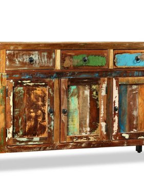 VidaXL Dressoir 120x35x76 cm massief gerecycled hout