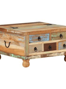 VidaXL Salontafel 70x70x38 cm gerecycled hout