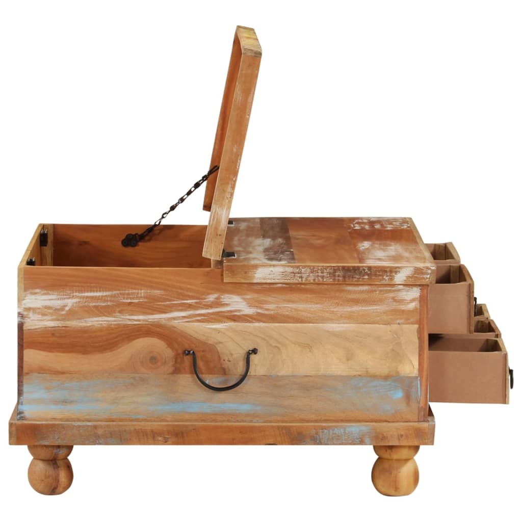 VidaXL Salontafel 70x70x38 cm gerecycled hout