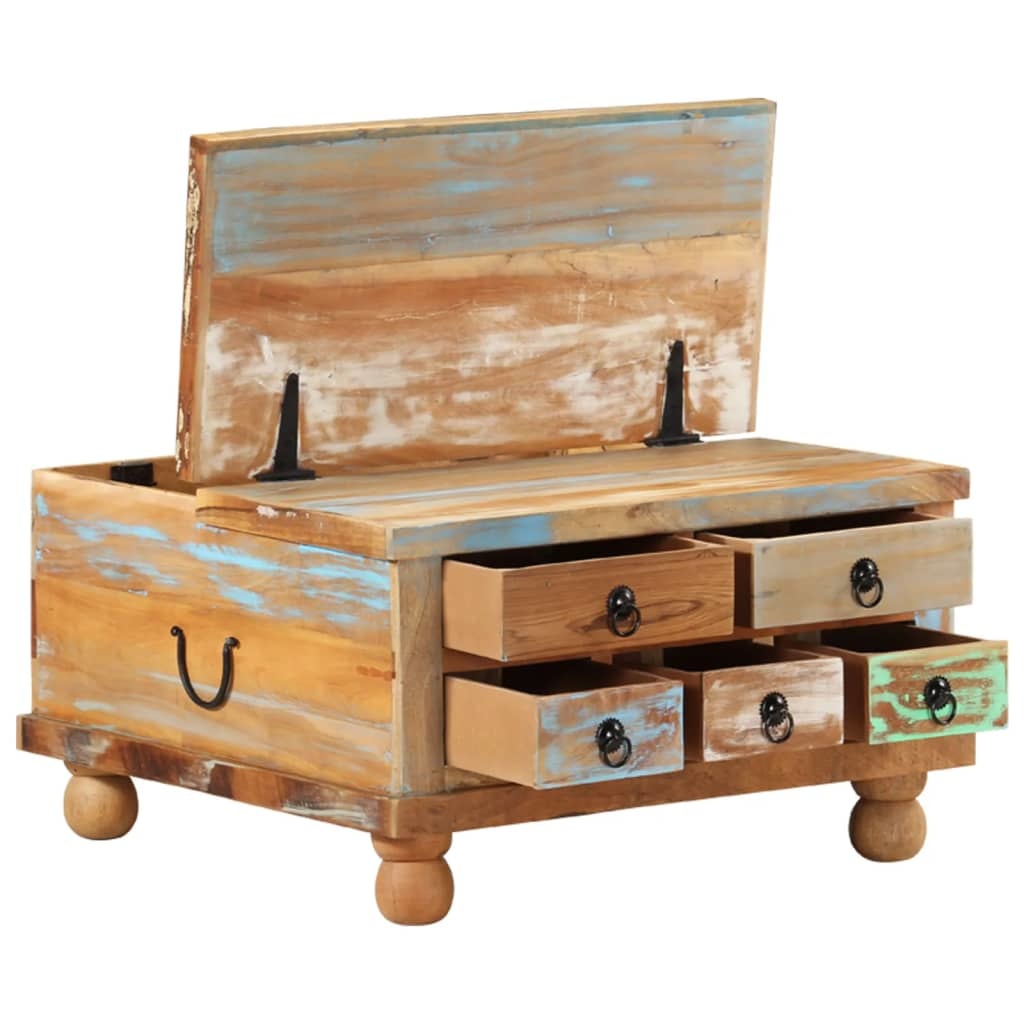 VidaXL Salontafel 70x70x38 cm gerecycled hout