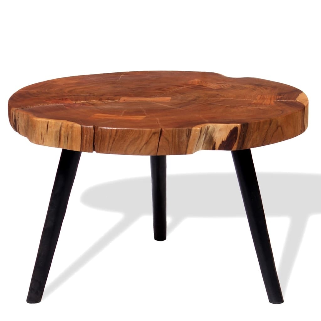 VidaXL Salontafel boomstam (55-60)x40 cm massief acaciahout