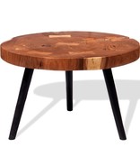 VidaXL Salontafel boomstam (55-60)x40 cm massief acaciahout