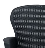 VidaXL 9-delige Tuinset rattan-look kunststof antraciet