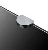 VidaXL Hoekschap met chromen dragers zwart 45x45 cm glas