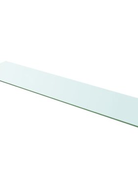 vidaXL Wandschap transparant 110x25 cm glas