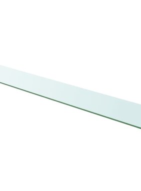 vidaXL Wandschap transparant 110x20 cm glas