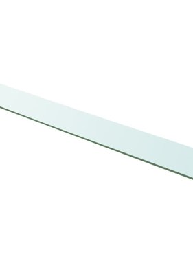 vidaXL Wandschap transparant 100x15 cm glas