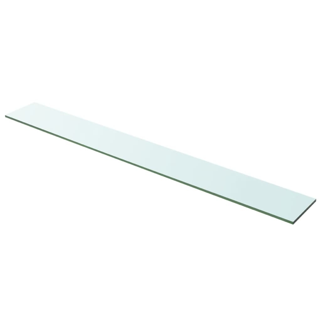 vidaXL Wandschap transparant 100x12 cm glas