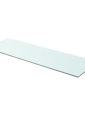 vidaXL Wandschap transparant 90x30 cm glas