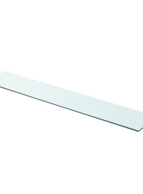 vidaXL Wandschap transparant 90x15 cm glas