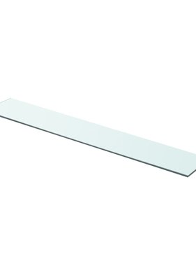 vidaXL Wandschap transparant 80x12 cm glas