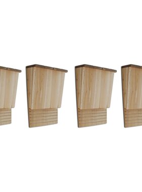 VidaXL Vleermuizenkasten 4 st 22x12x34 cm hout