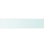 vidaXL Wandschap transparant 70x15 cm glas