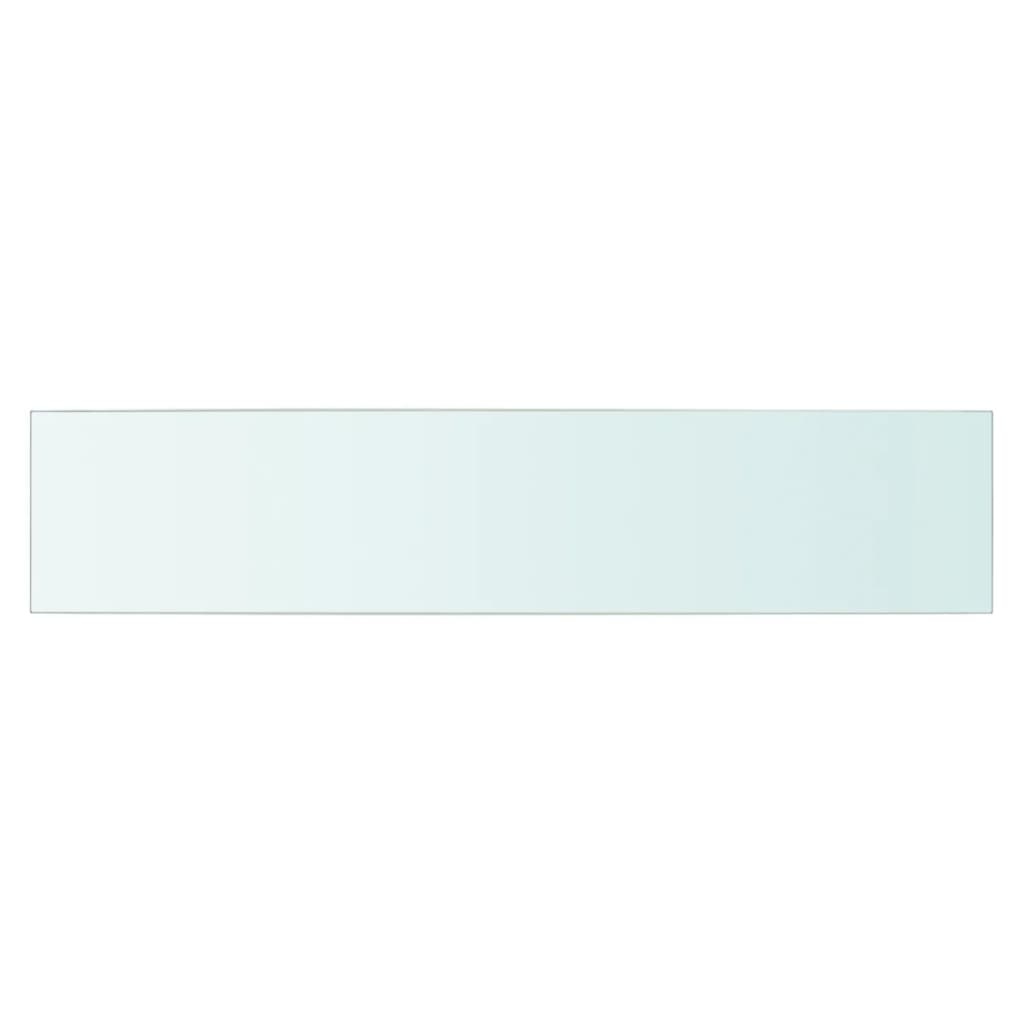 vidaXL Wandschap transparant 70x15 cm glas