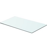 vidaXL Wandschap transparant 60x30 cm glas