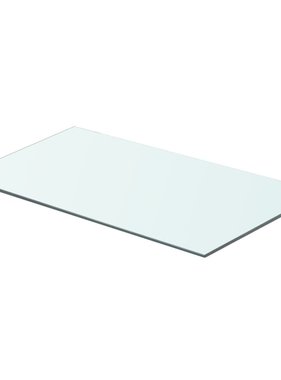 vidaXL Wandschap transparant 60x30 cm glas