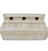 vidaXL Mussenhuizen 2 st 44x15,5x21,5 cm hout