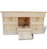 vidaXL Mussenhuizen 2 st 44x15,5x21,5 cm hout