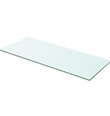 vidaXL Wandschap transparant 60x20 cm glas