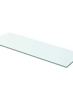 vidaXL Wandschap transparant 60x15 cm glas