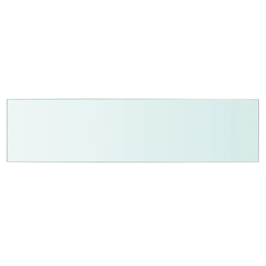 vidaXL Wandschap transparant 60x15 cm glas