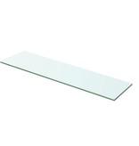 vidaXL Wandschap transparant 60x12 cm glas